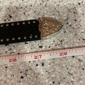 Kids black belt with silver studs